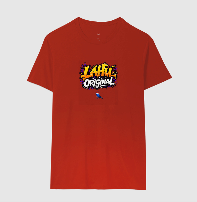 O grafite LÄHU Original brilha em tons vibrantes de laranja e roxo, traduzindo energia e movimento. Mistura perfeita entre arte de rua e moda contemporânea, feita para quem vive o estilo com propósito. - Imagem 10