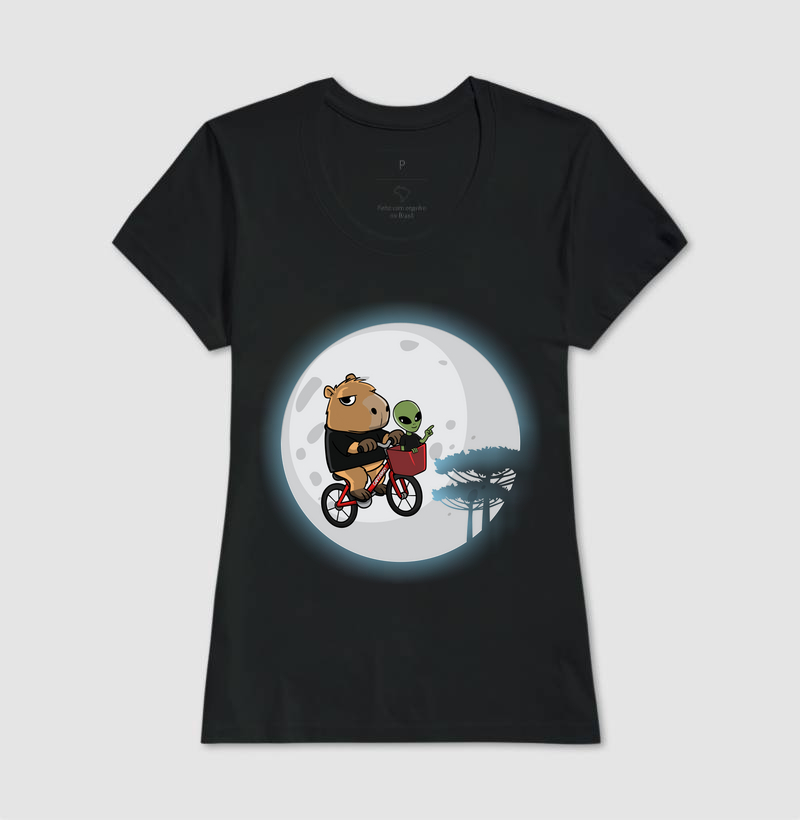 Camiseta Capivara Extraterrestre retro - Imagem 3