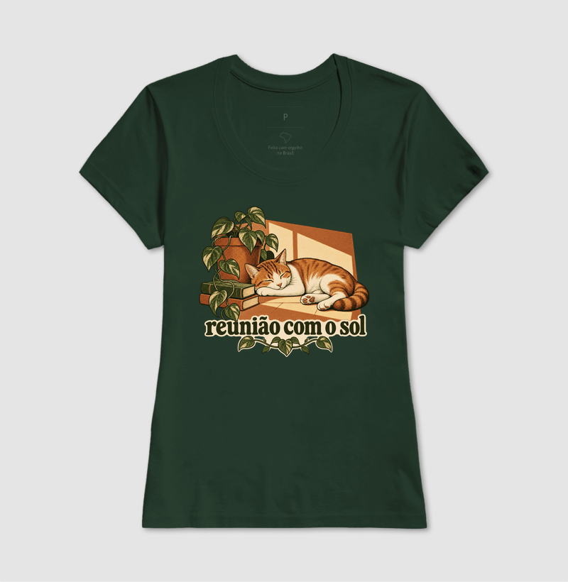 Camiseta Gato Sol "reunião com o sol" | Pelo & Pano - Imagem 13