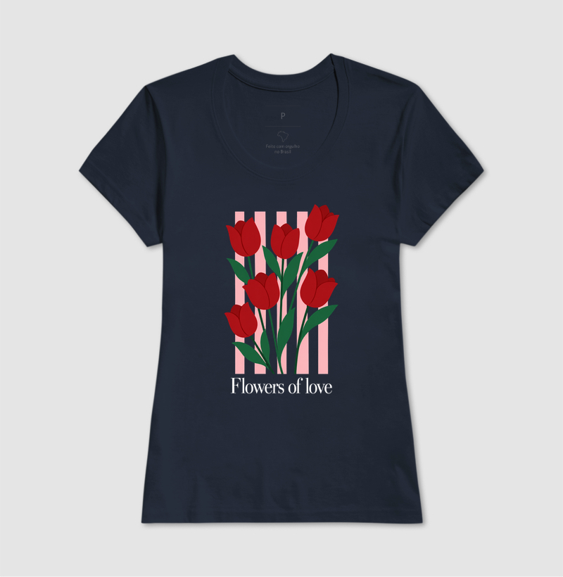 Camiseta Flowers of love - Imagem 7