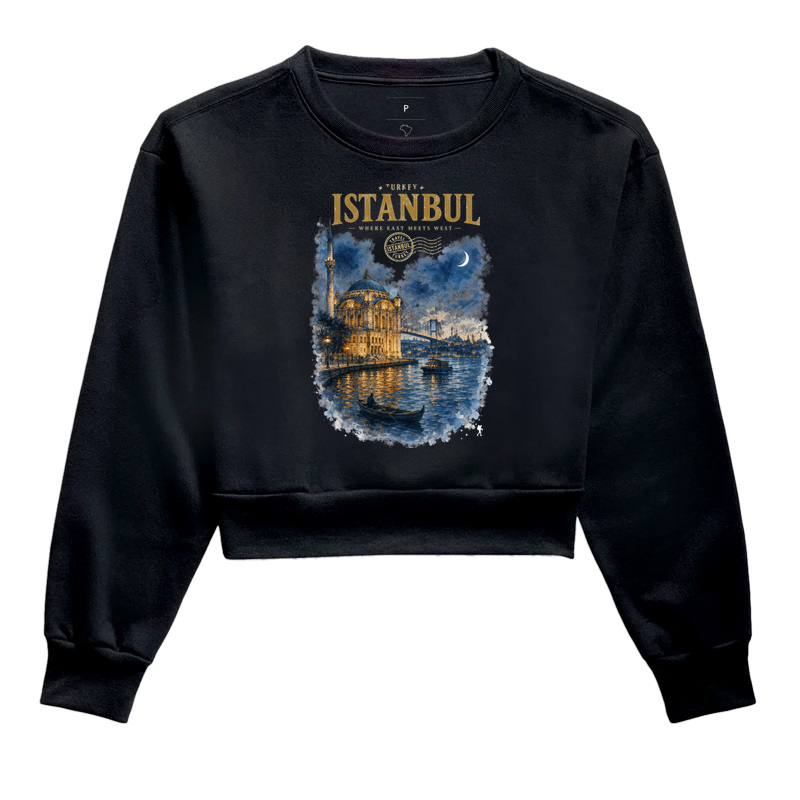 Camiseta Istanbul Turkey Where East Meets West | Aquarela Mesquita Bósforo | Colecao Fashion Travel - Imagem 2