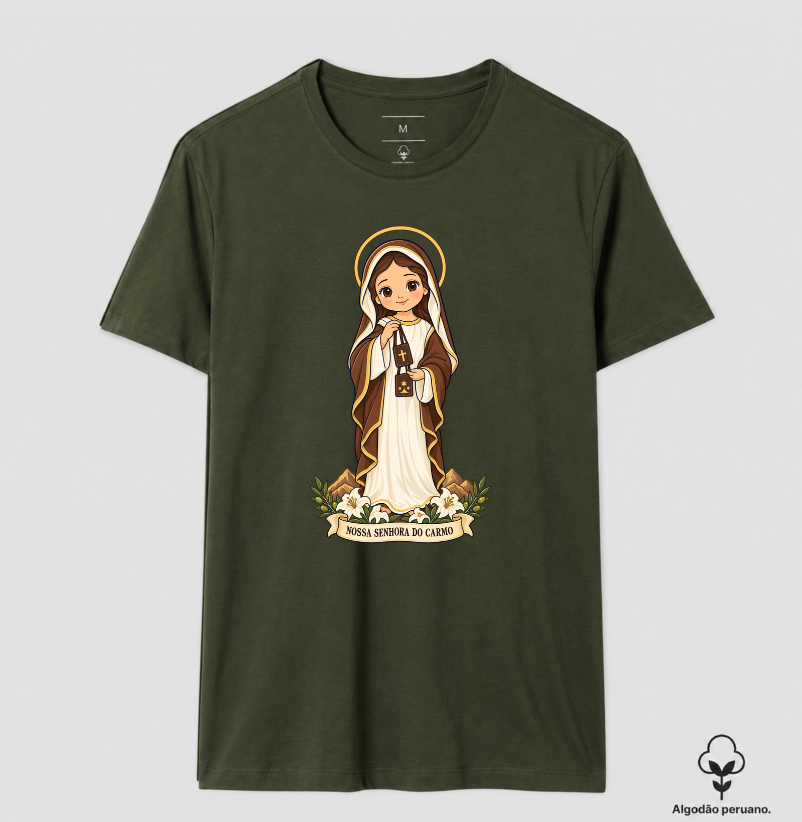Nossa Senhora do Carmo estilo chibi - Imagem 7