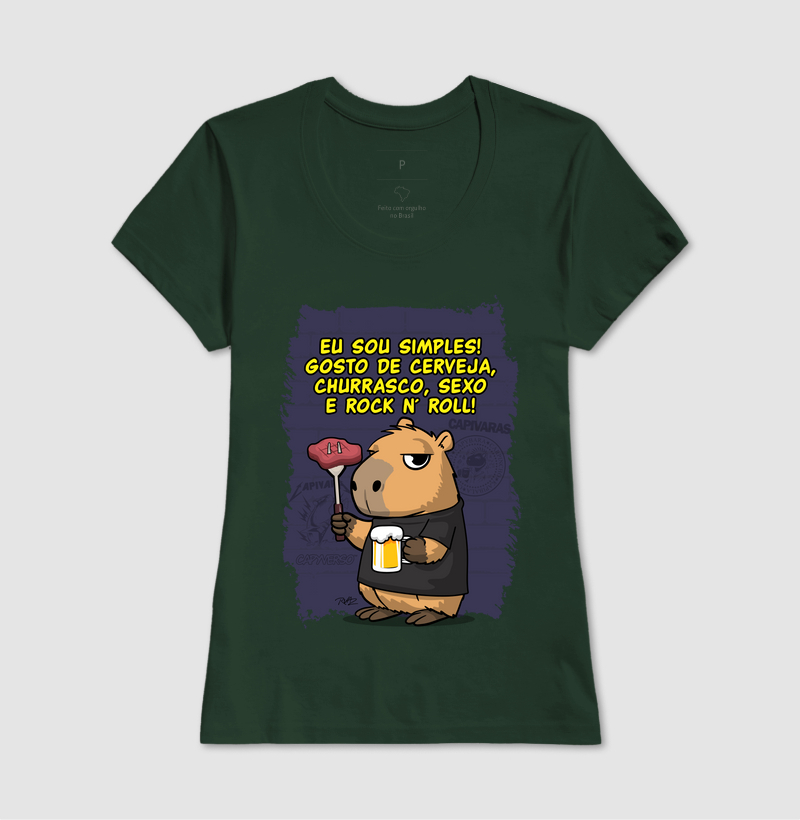 Capivara Rock Simples - Imagem 13