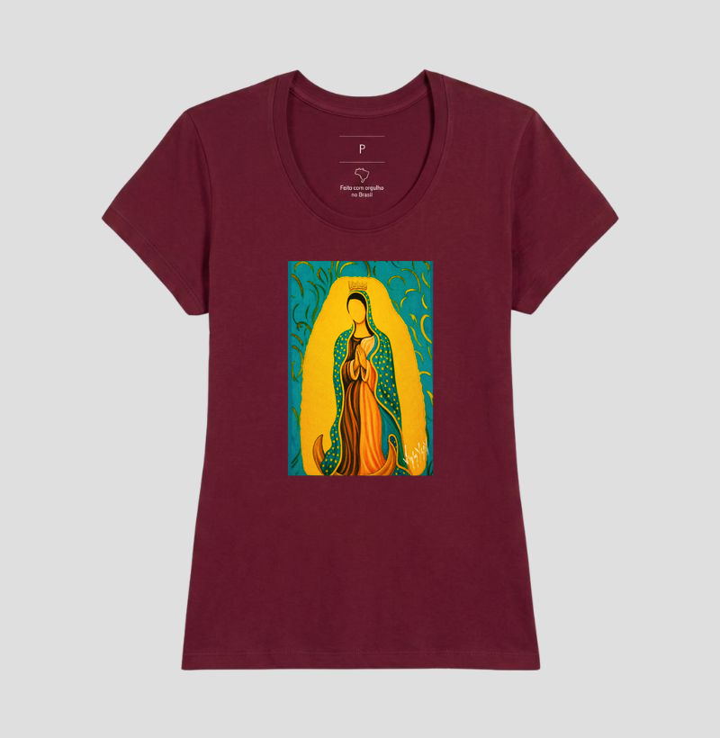 Camiseta Nossa Senhora de Guadalupe Arte Sacra - Imagem 17