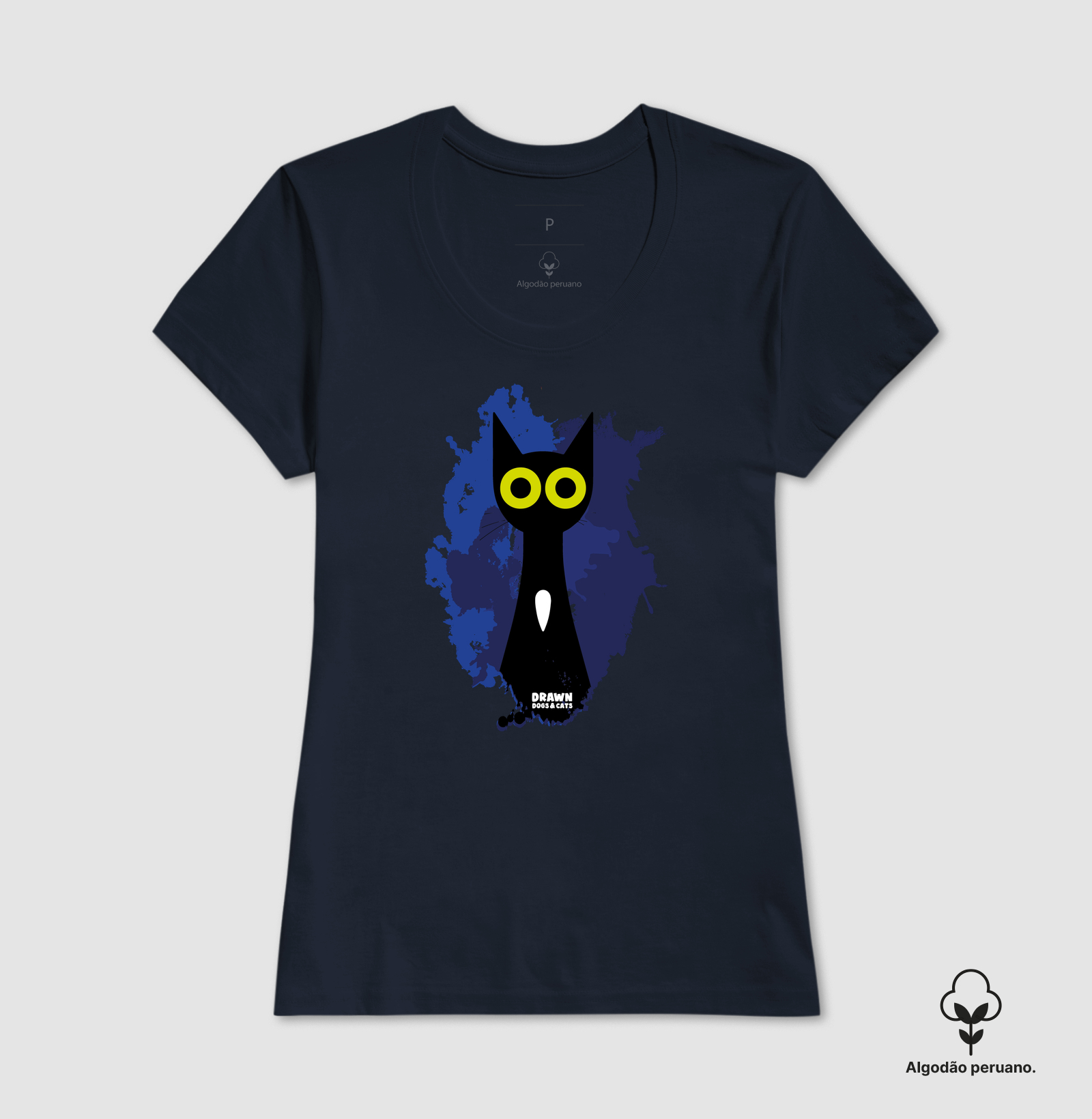 Gato preto com fundo azul - Imagem 10