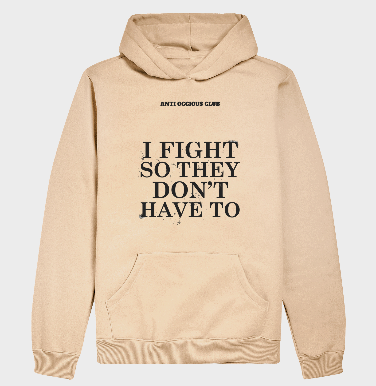 Hoodie Slim - I FIGHT SO THEY DON'T HAVE TO - Imagem 3
