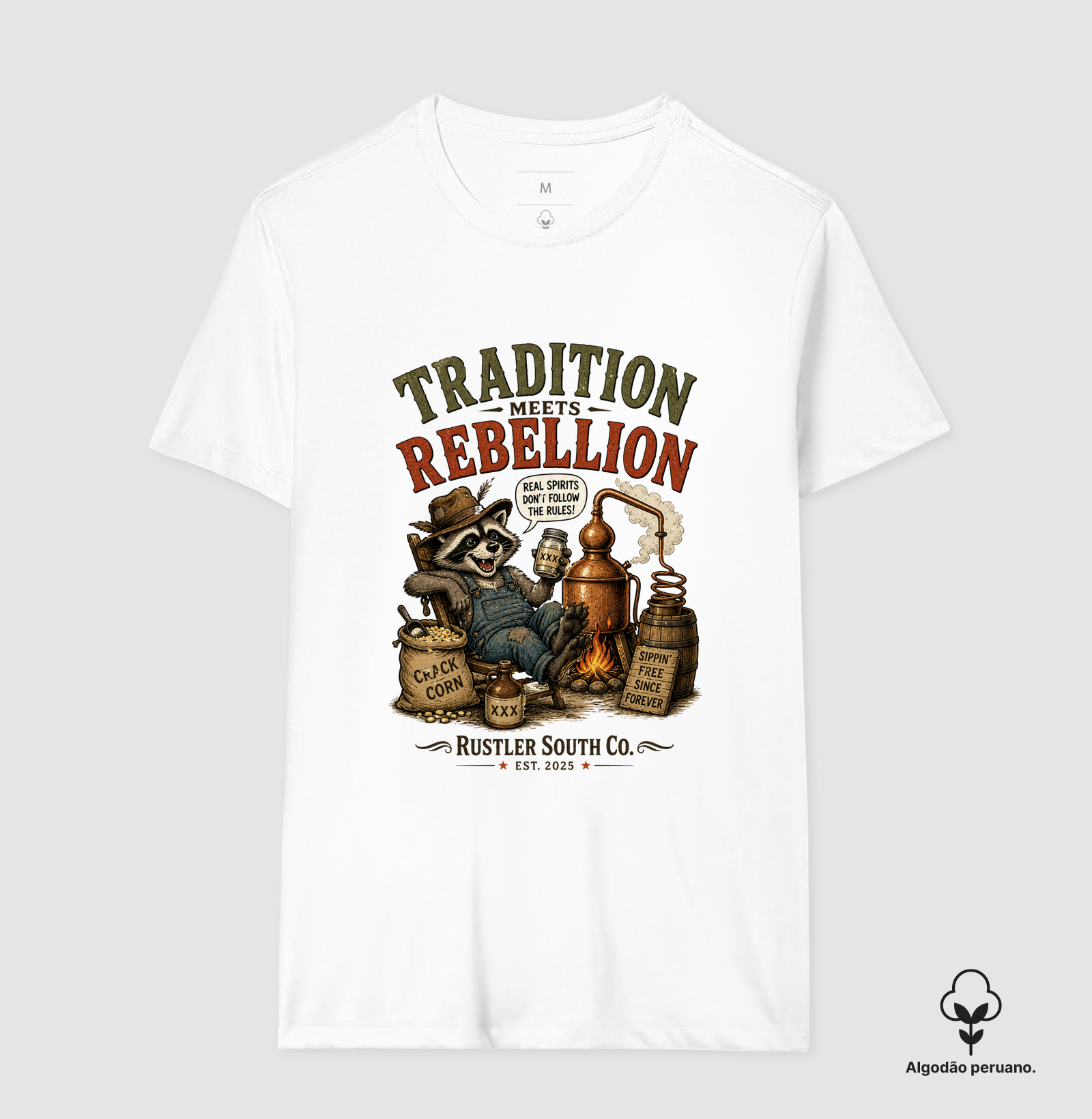 Camiseta Country Moonshine Tradition Meets Rebellion - Imagem 2