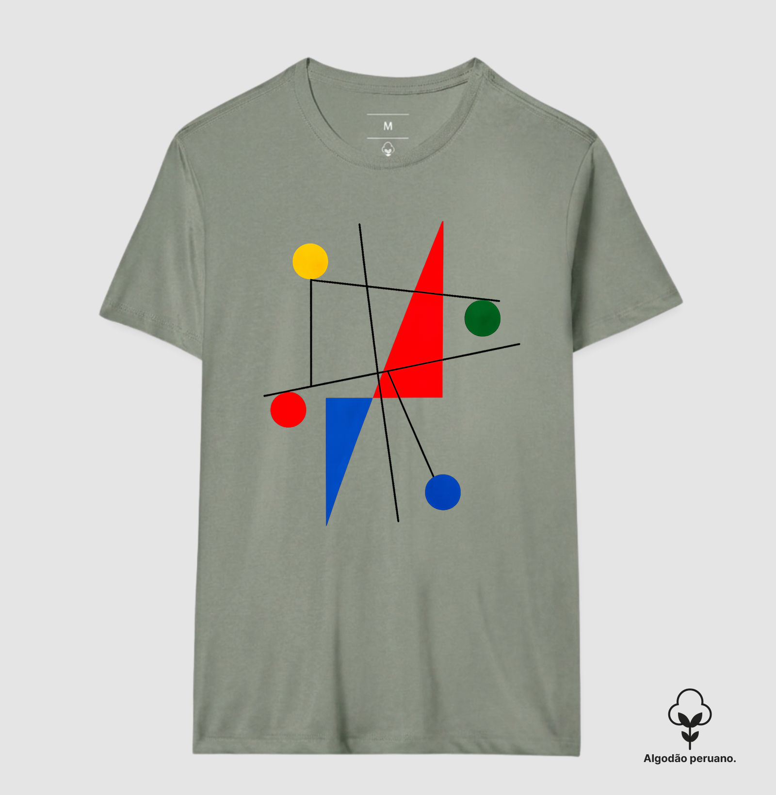 Camiseta Sophie Taeuber-Arp Untitled 1932 Algodão Peruano Tanguis - Imagem 2