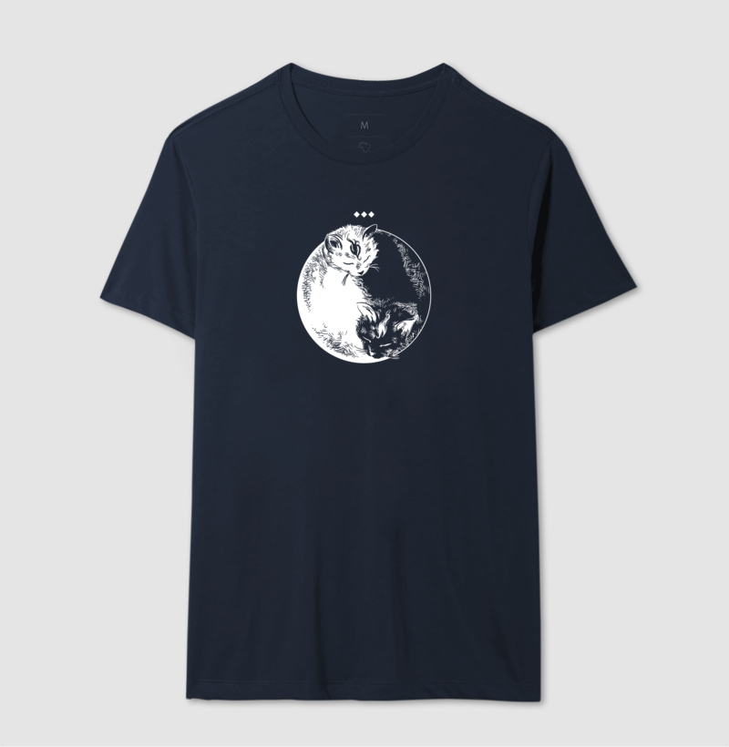 Camiseta Gato Yin Yang - Imagem 6