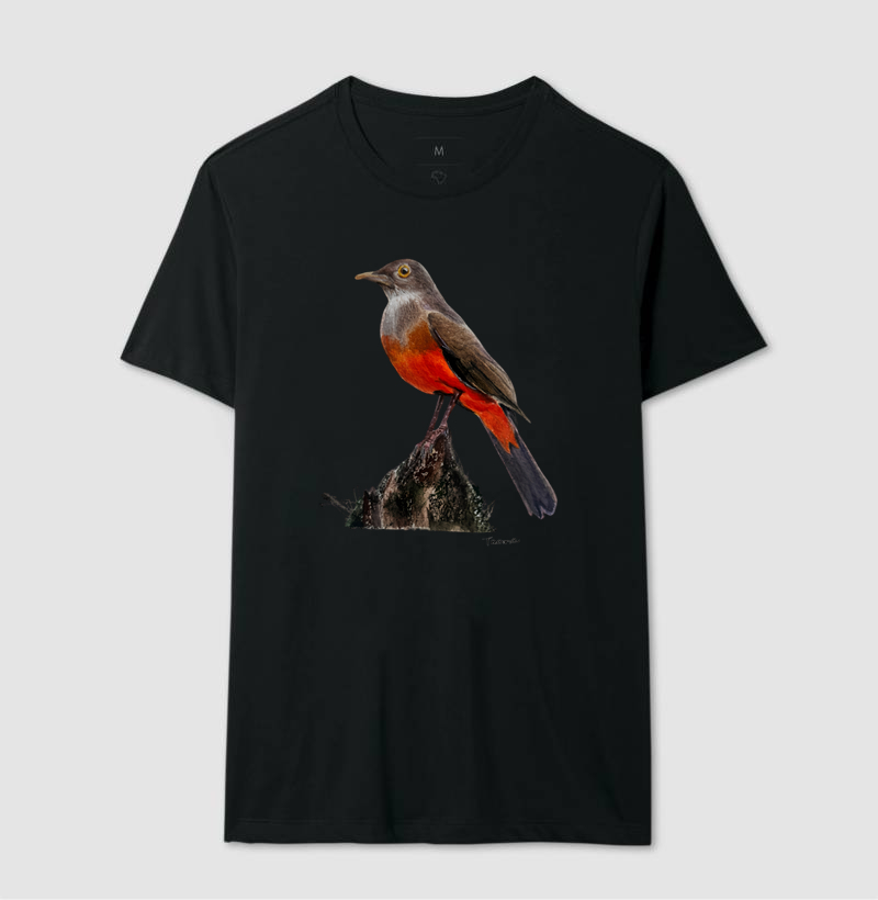 Camiseta Sabiá-Laranjeira – Aves do Brasil - Imagem 4