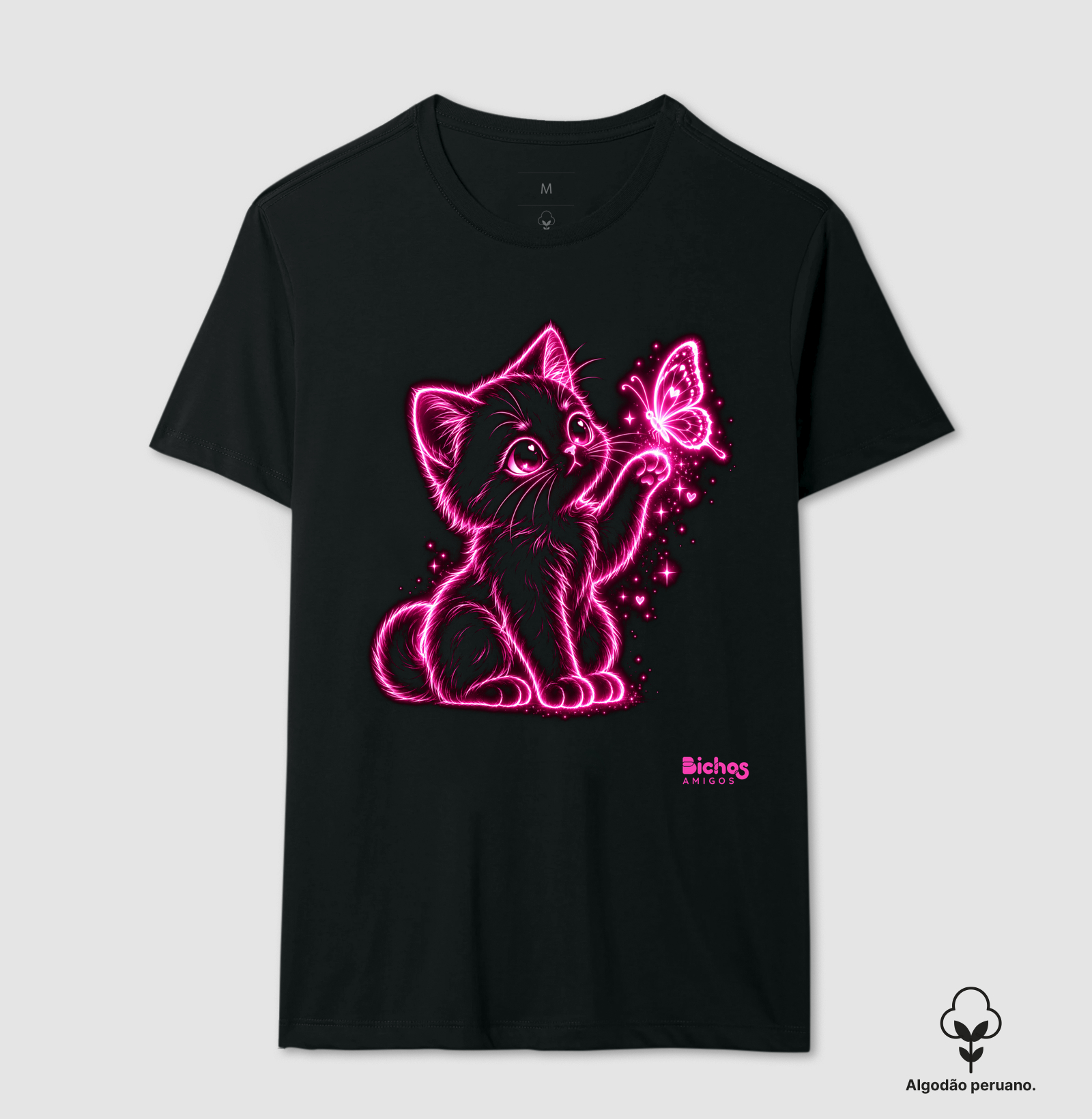 Gata e Borboleta Neon - Imagem 3