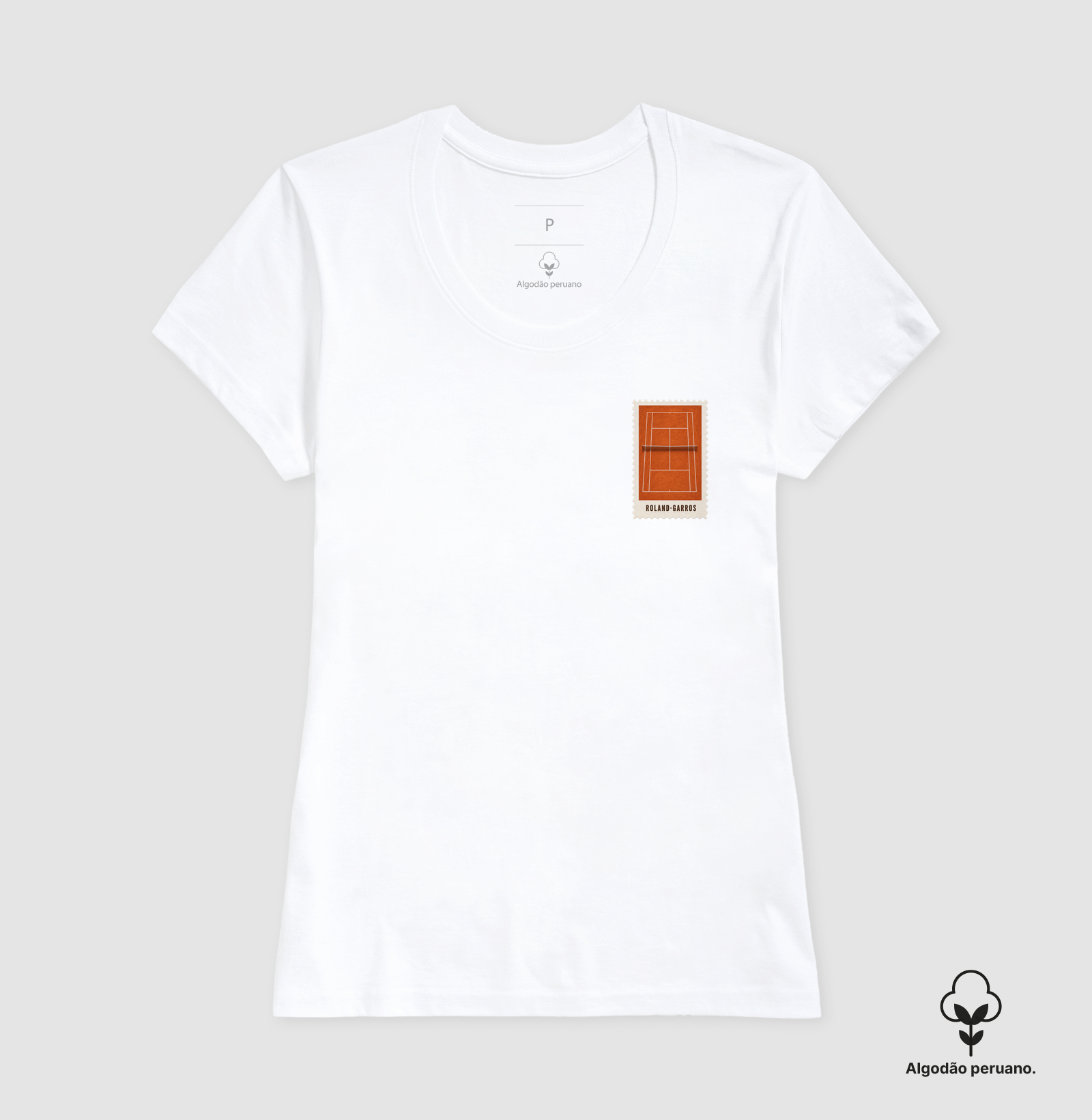 Camiseta Peruano Selo Roland Garros (masculina e feminina) - Imagem 10