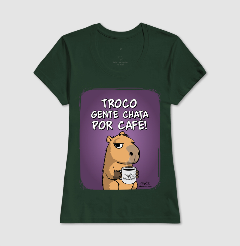 Camiseta Capivara Troco por Café - Imagem 13