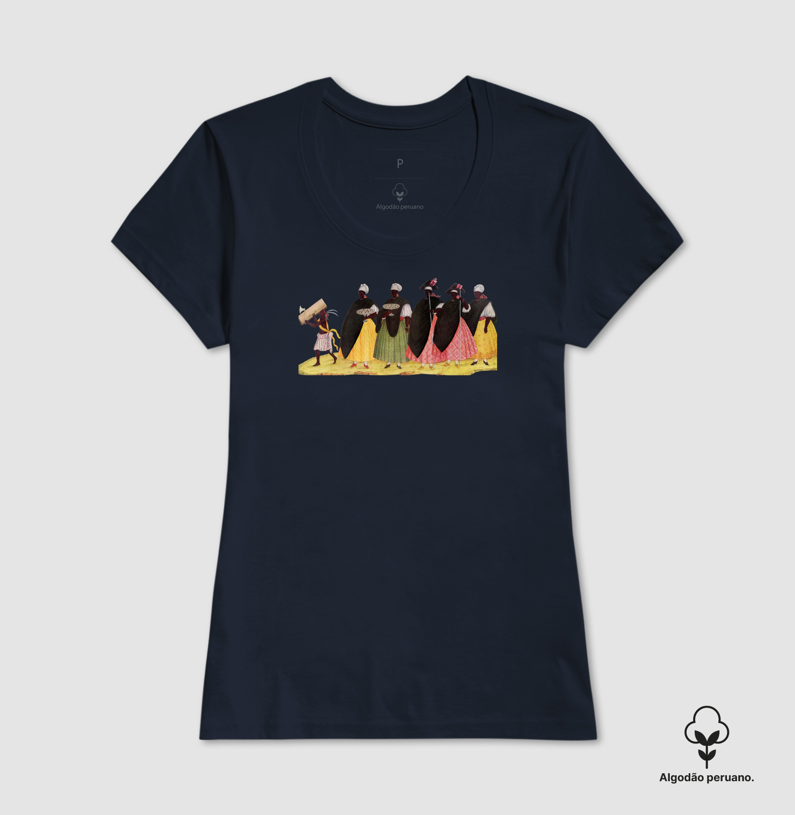Camiseta Mulheres Pretas na Festa do Rosário (Brasil colonial) - Imagem 2