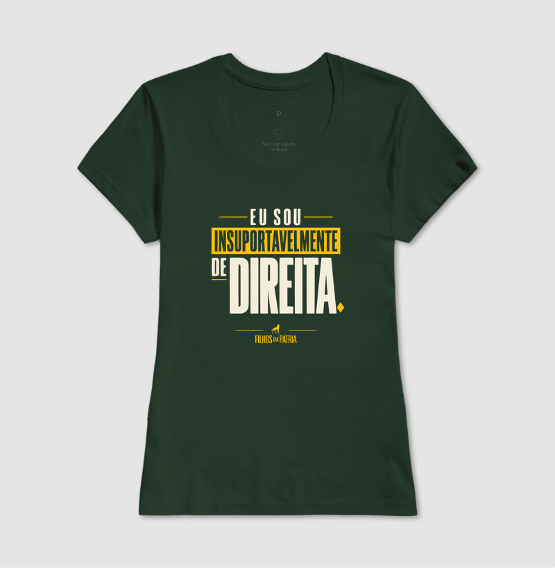 Camiseta Eu Sou Insuportavelmente de Direita - Imagem 10