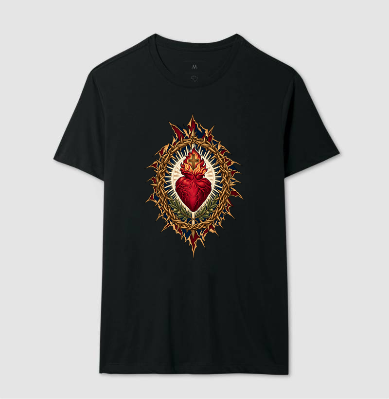 Sagrado Coração - Rasgo Redenção Coroa - Cristo Vivo - Imagem 2