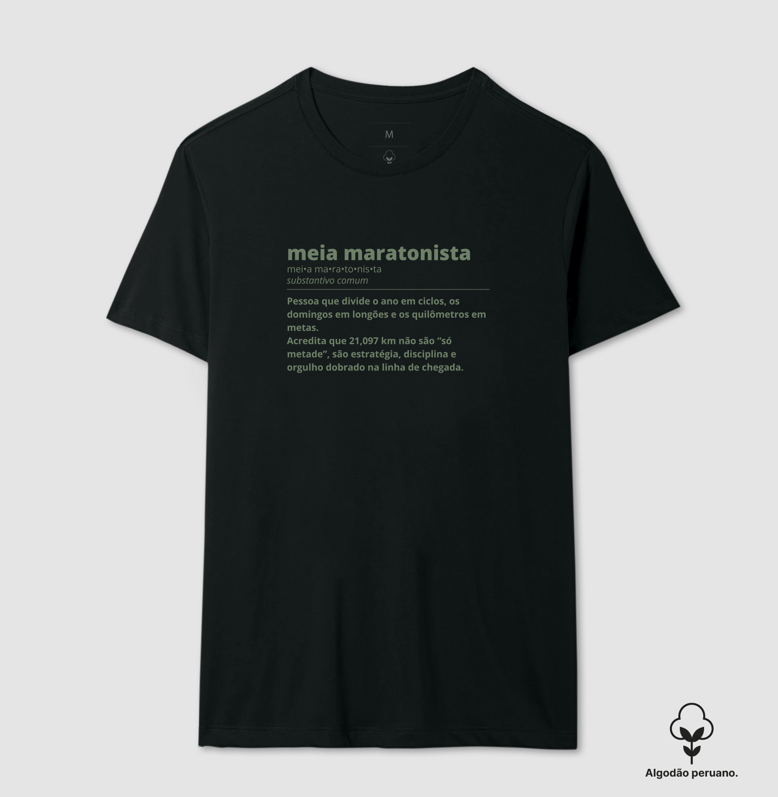 Camiseta Algodão Peruano Meia Maratona - Meia Maratonista Dicionário - Imagem 5