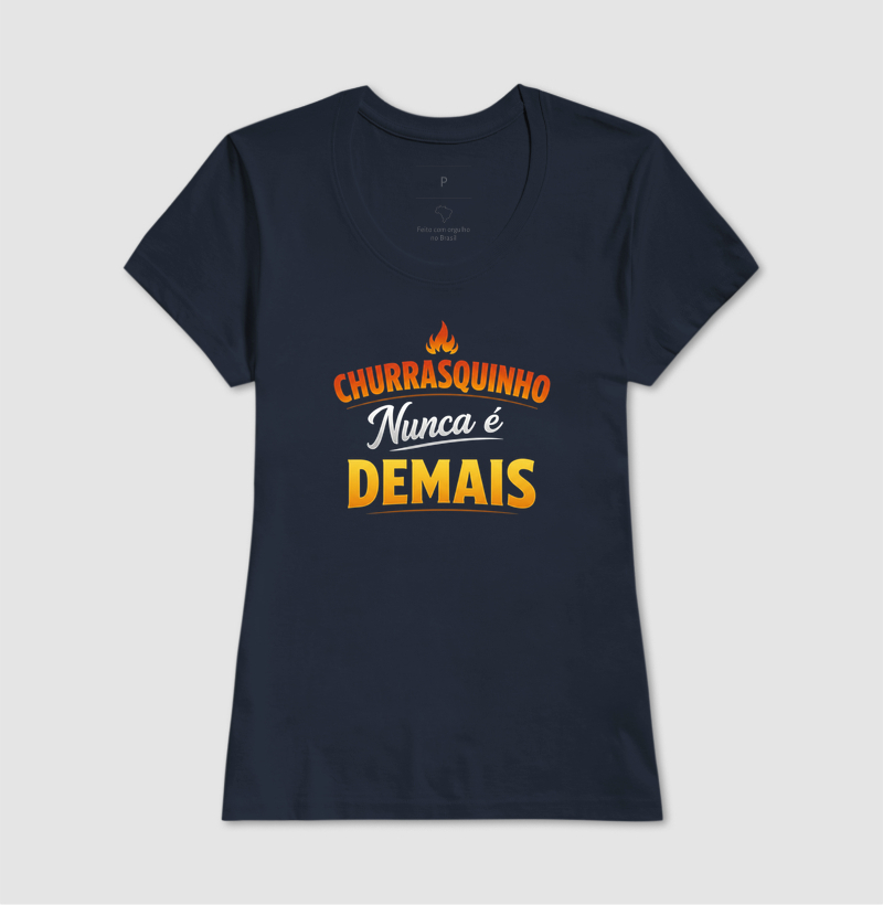 camiseta churrasquinho nunca é demais - Imagem 5