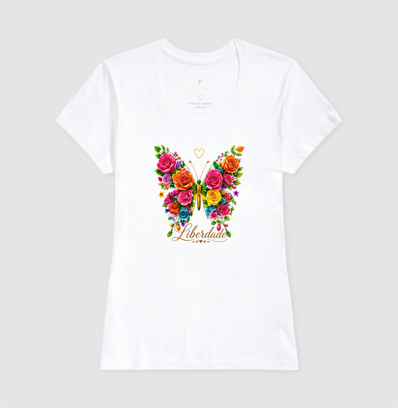 Camiseta Borboleta Liberdade - Imagem 5