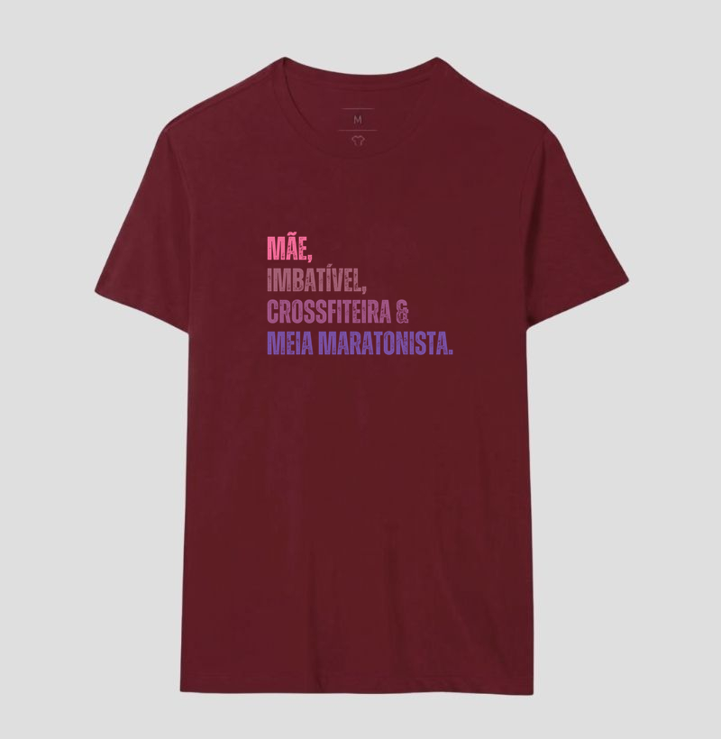 Camiseta Meia Maratonista - Mãe, Imbatível, Crossfiteira & Meia Maratonista - Imagem 14