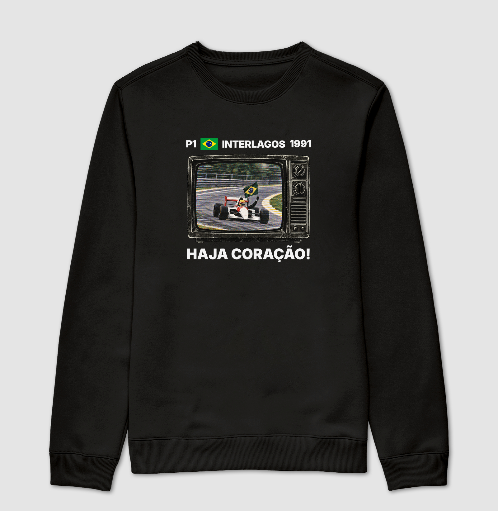 Domingo de Corrida – Camiseta Retrô TV Anos 90 Automobilismo - Imagem 4