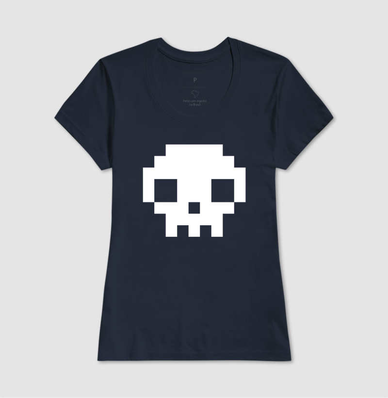 Camiseta Pixel Caveira - Imagem 7