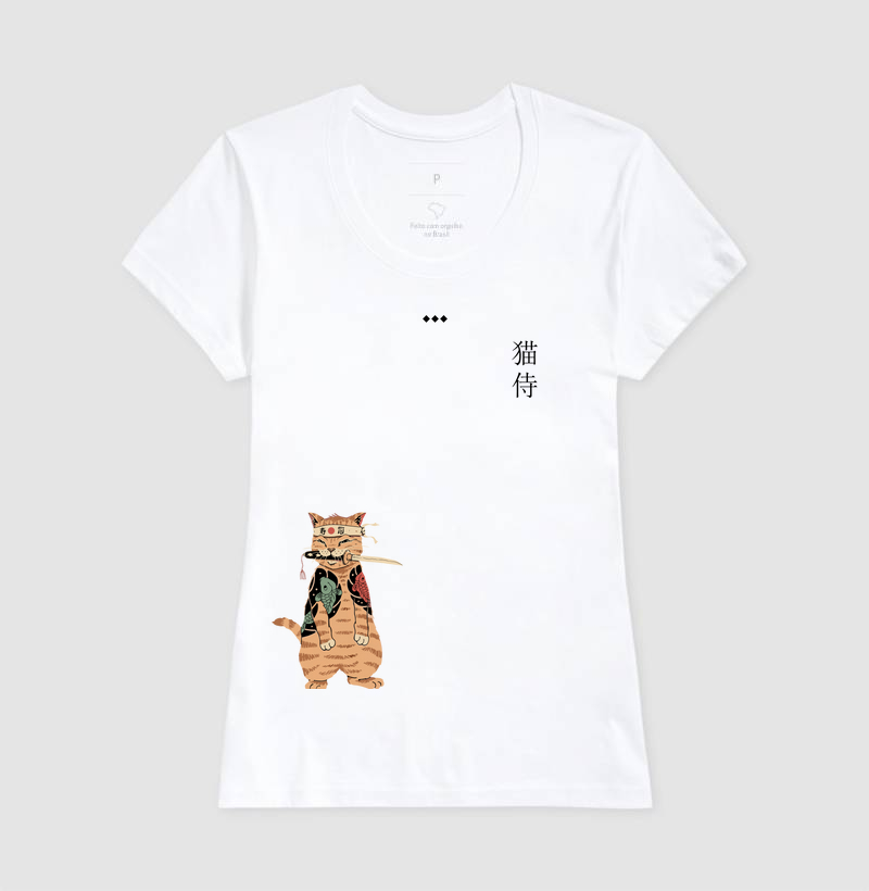 Camiseta Neko Samurai - Imagem 5