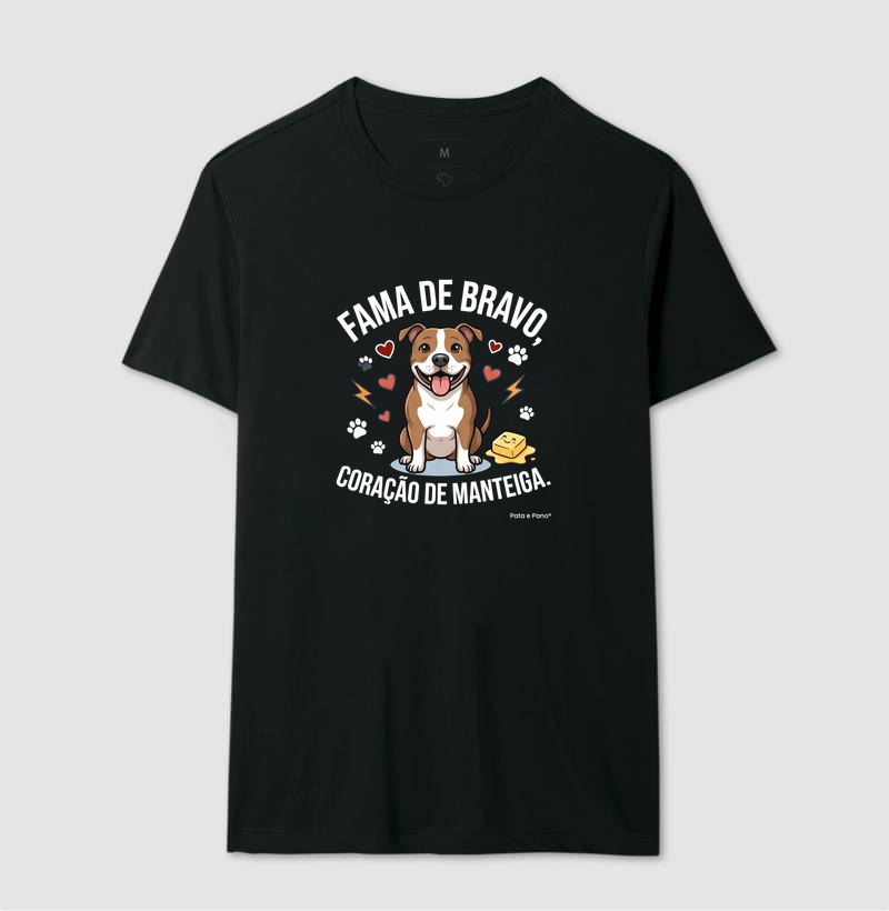 CAMISETA PITBULL FAMA DE BRAVO - Imagem 2