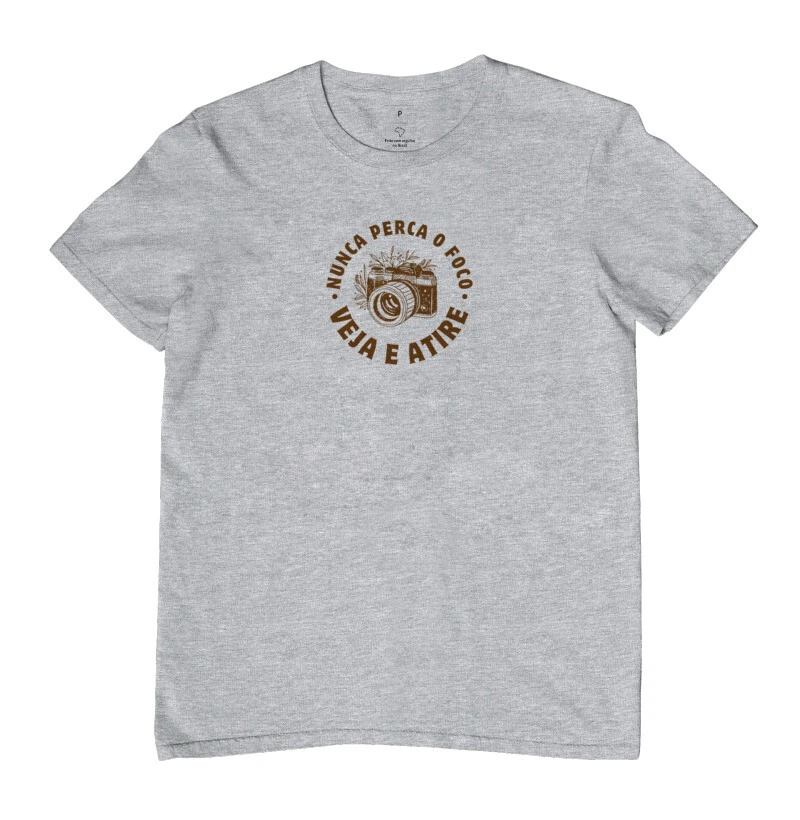 Camiseta nunca perca o foco veja e atire - Imagem 7