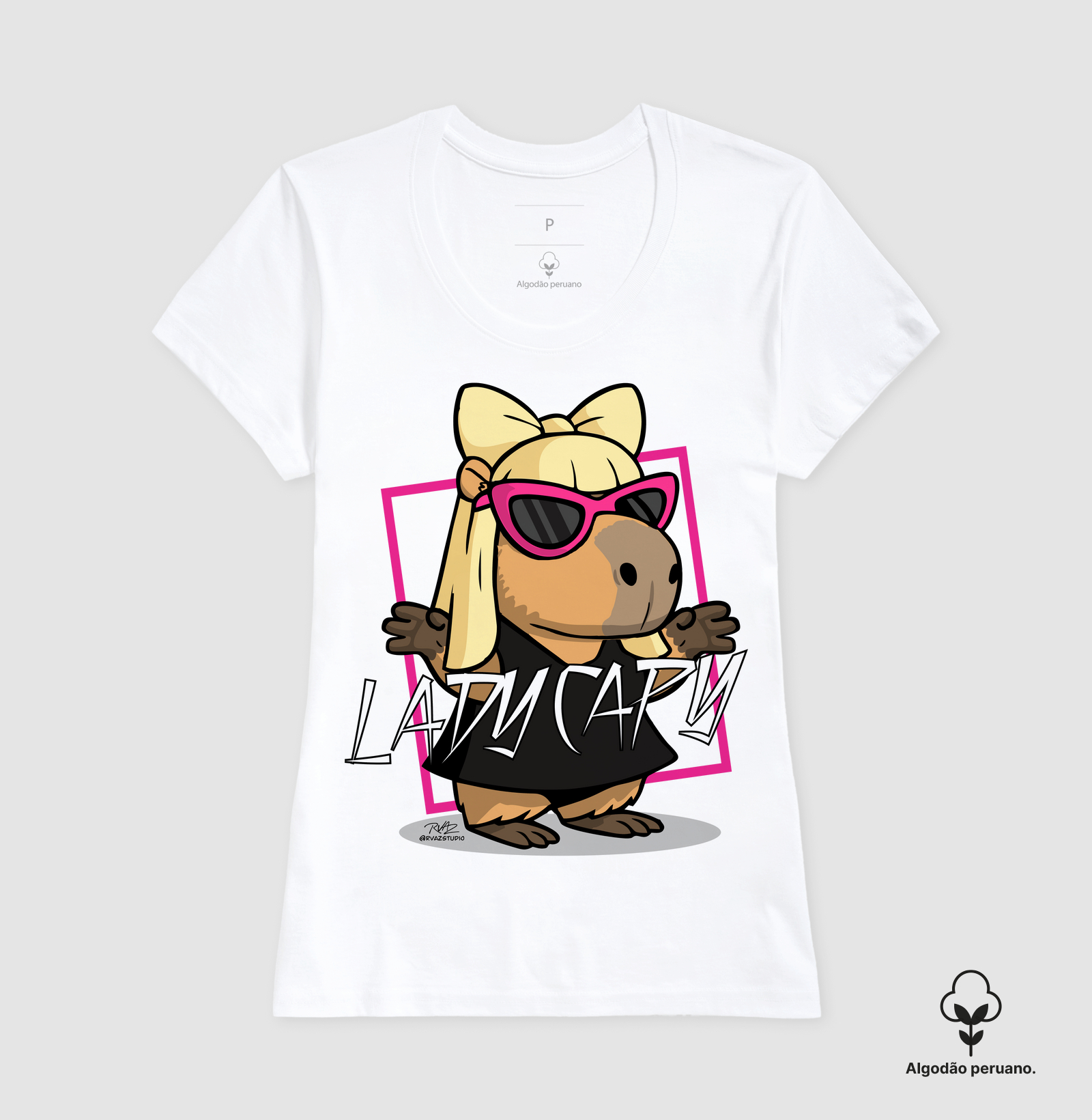Camiseta Capivara Lady Capy - Imagem 7