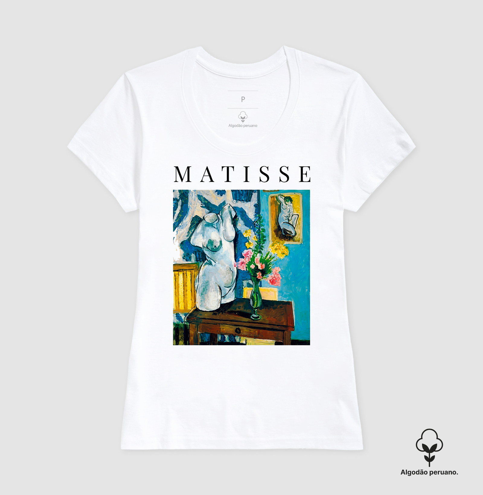 Camiseta Henri Matisse Plaster Torso Art Premium - Imagem 4