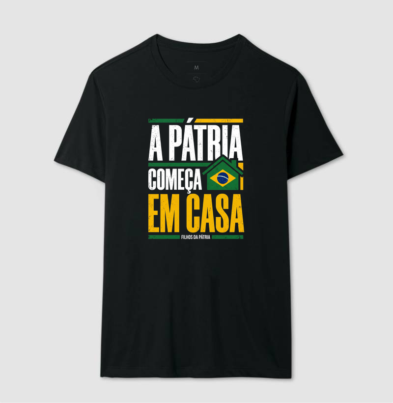 Camiseta Patria Comeca em Casa | Familia - Imagem 3