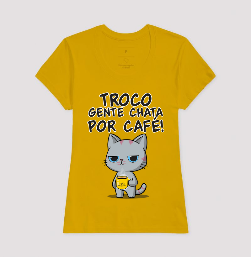 Camiseta Gato Sincero Café - Imagem 15