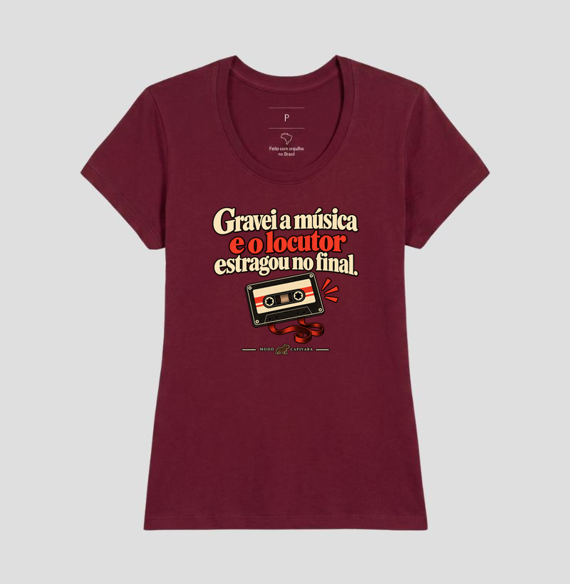 GRAVEI A MÚSICA E O LOCUTOR ESTRAGOU O FINAL - Modo capivara - Camiseta - Imagem 19