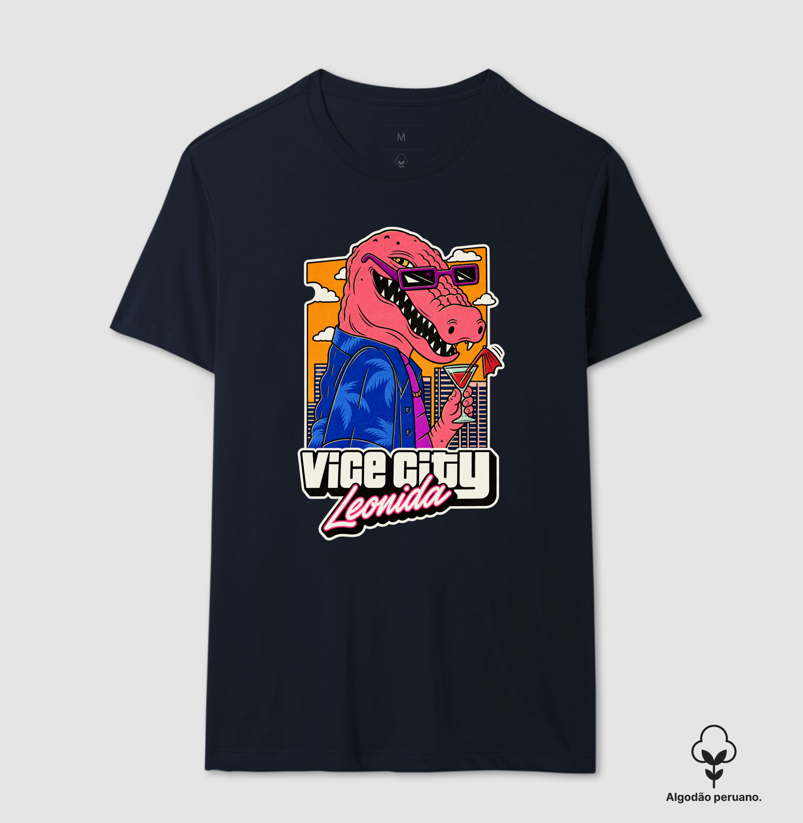 Camiseta Algodão Peruano Jason (GTA VI / Vice City / Leonida) - Jacare Drink - Imagem 2
