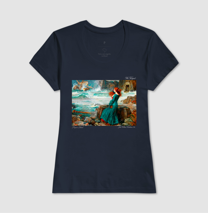 Camiseta Aesthetic Art History Miranda The Tempest J.W. Waterhouse - Imagem 5