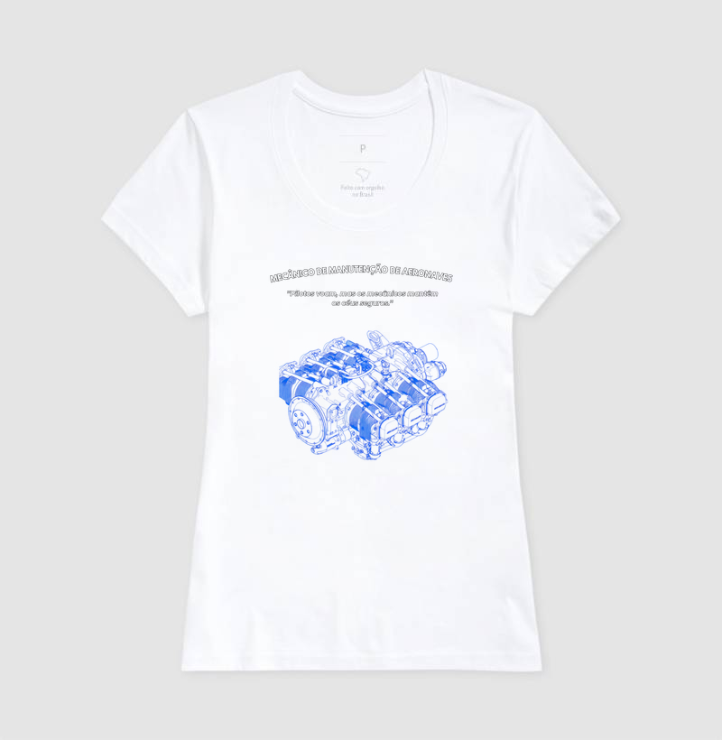 Camiseta Mecânico de Manutenção de Aeronaves - Imagem 5