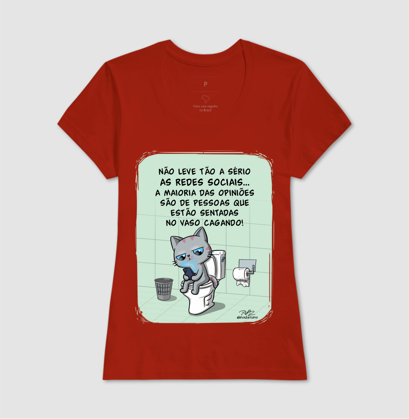 Camiseta Gato Sincero no Vaso - Imagem 11