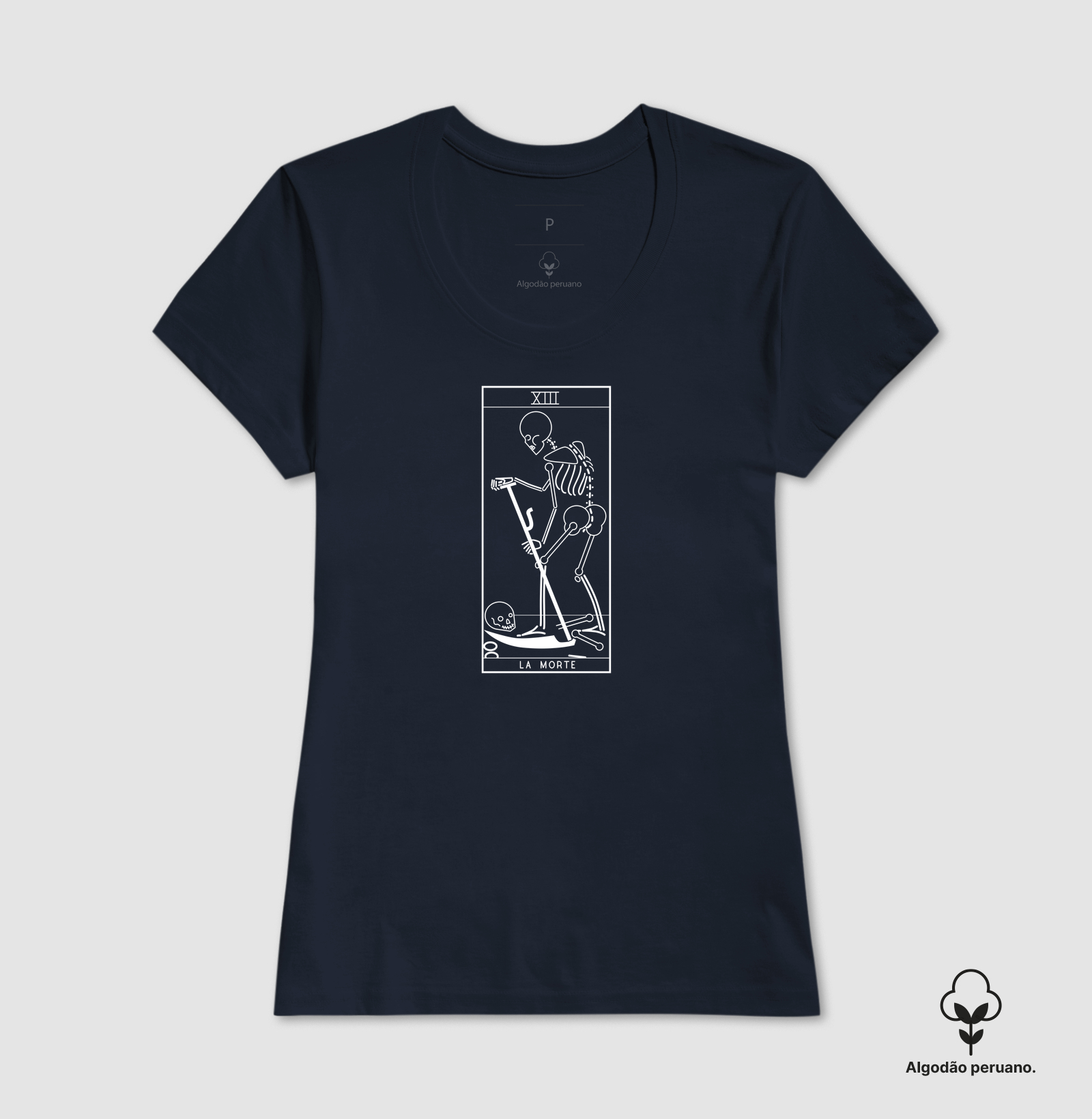 Camiseta Algodão Peruano La Morte - Imagem 7