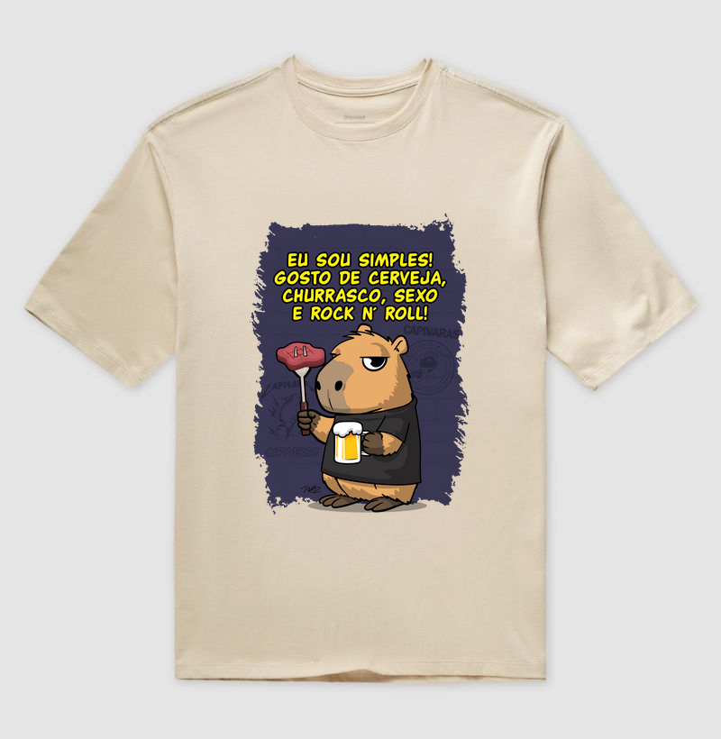 Capivara Rock Simples - Imagem 3