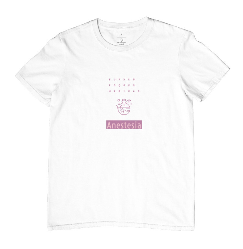 Eu faço poções mágicas! Anestesia! Minimalista arte rosa 