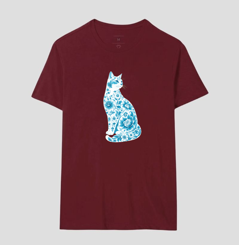 Gato Floral Azul - Imagem 18