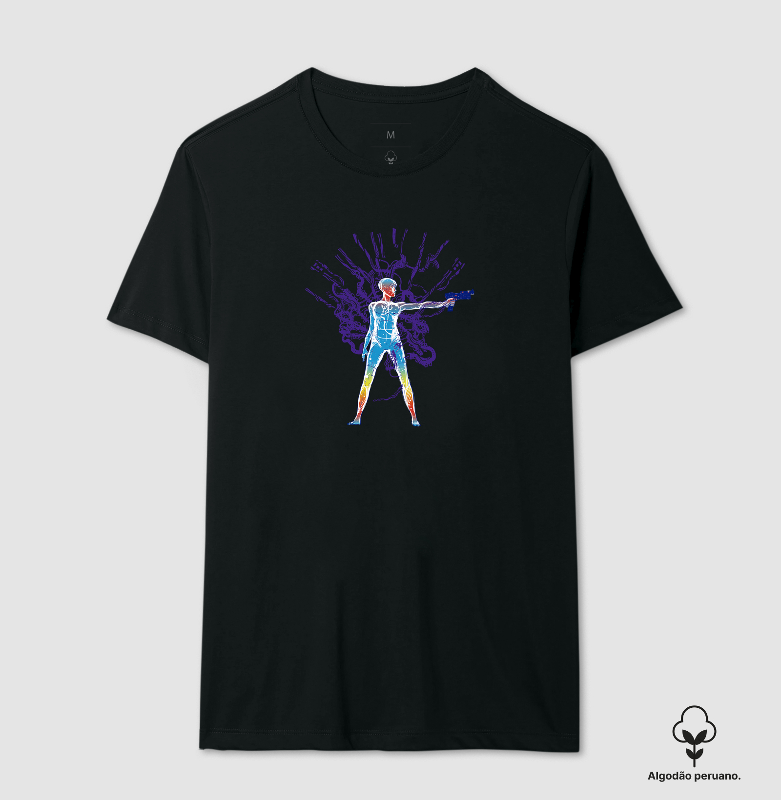 Camiseta Ghost In The Machine Algodão Peruano - Imagem 3