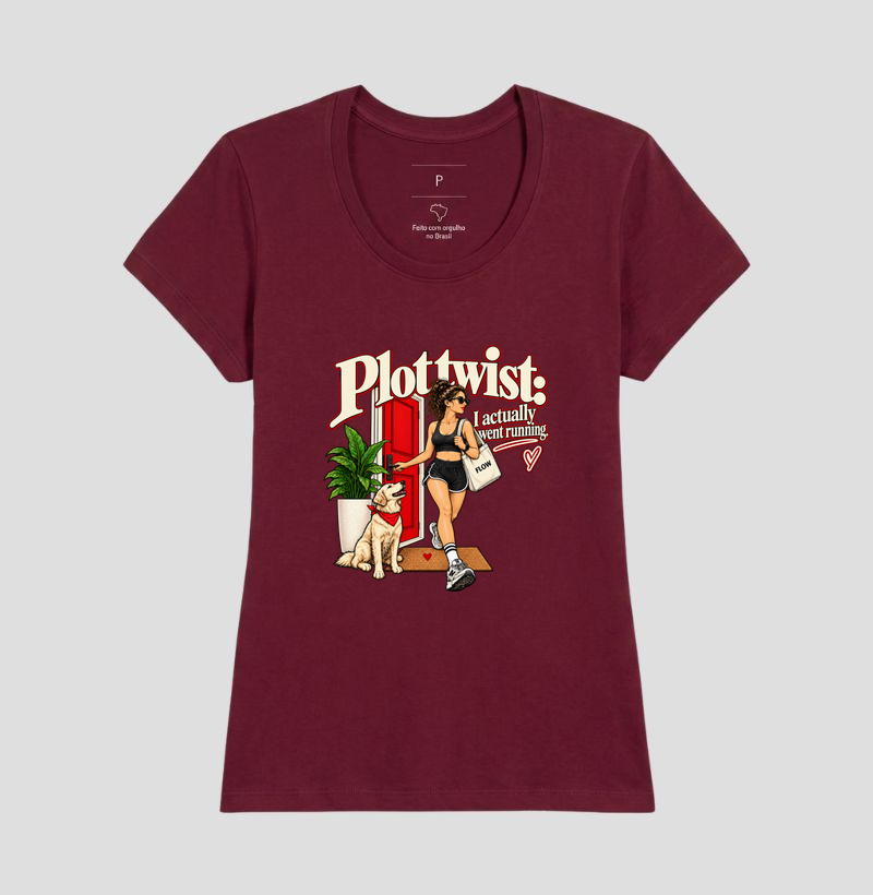 Camiseta Corrida - Plot Twist: I Actually Went Running - Imagem 19