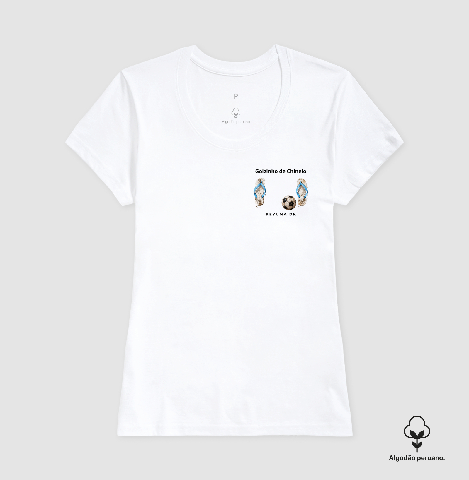 "Golzinho de Rua" - Futebol - Camiseta Algodão Peruano Masculina, Feminina e Babylook - Imagem 5