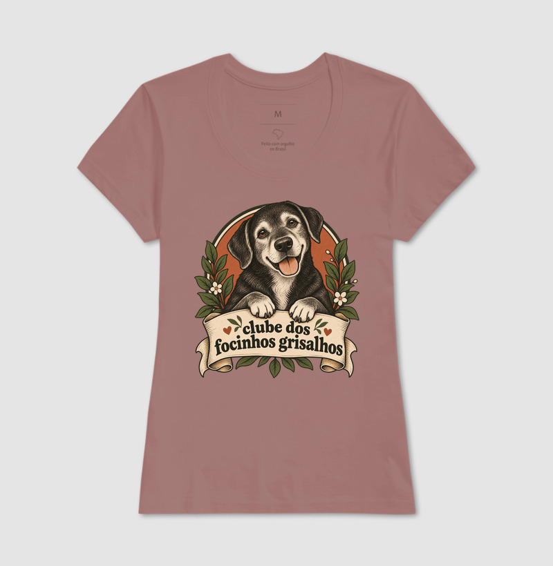 Camiseta Cachorro Idoso "clube dos focinhos grisalhos" | Pelo & Pano - Imagem 17