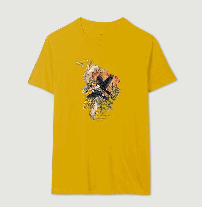 Camiseta Tucanos & Ipê - Brasil Terra de Santa Cruz - Fé, História e Natureza - Imagem 14