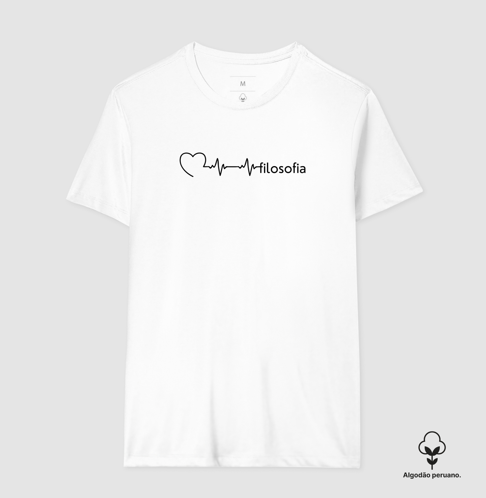 Práxis Camiseta Algodão Peruano Filosofia Batimentos