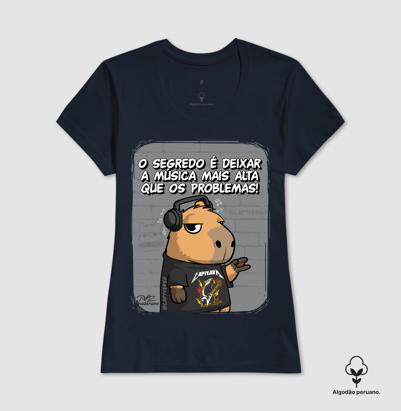 Camiseta Capivara Música - Imagem 7
