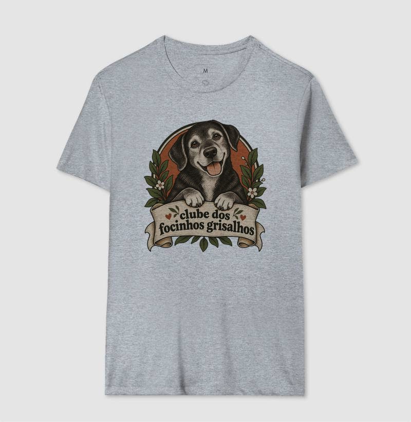 Camiseta Cachorro Idoso "clube dos focinhos grisalhos" | Pelo & Pano - Imagem 8